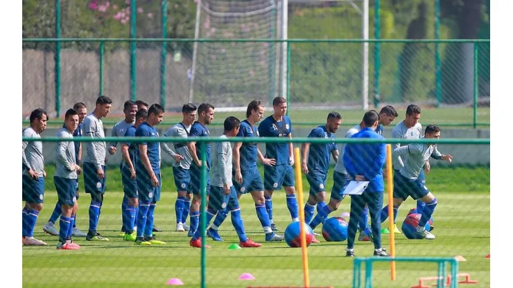 Entrenamiento de Cruz Azul.