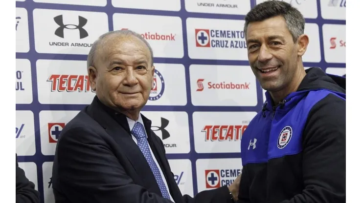 Billy Álvarez con Pedro Caixinha.