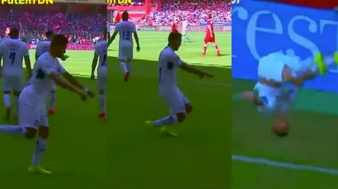 Orbelín Pineda festejó su gol bailando.