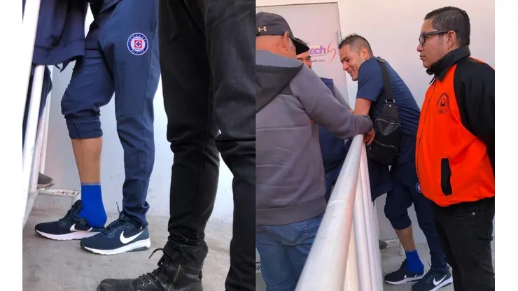 Aguilar se lesionó el tobillo derecho.