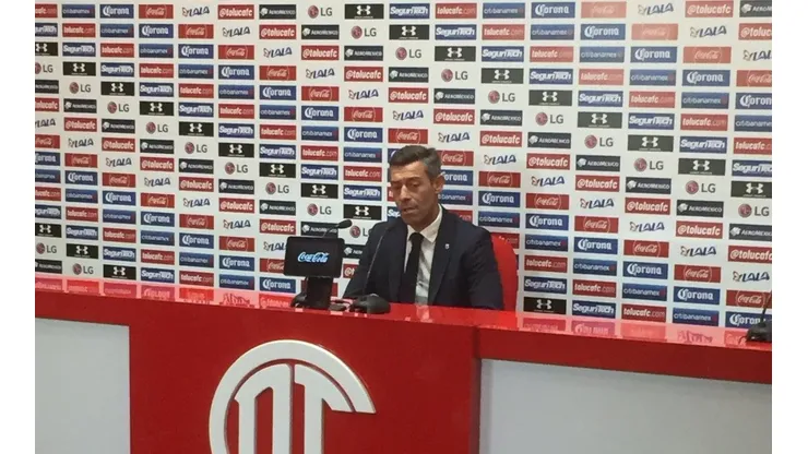 Caixinha atendió a los medios hoy.