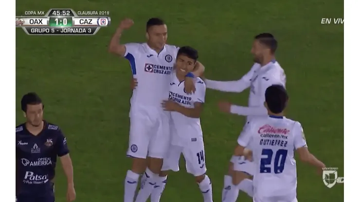 Domínguez anotó su primer gol este año.