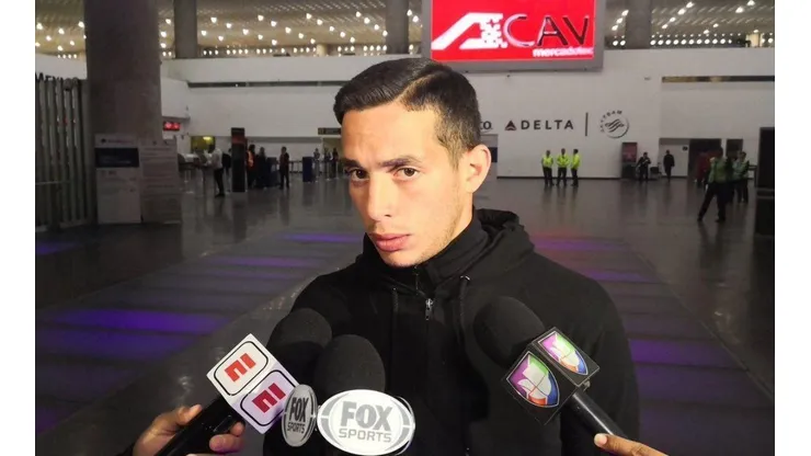 Marcone instantes antes de salir a Argentina