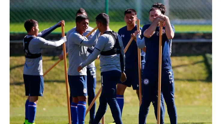 Cruz Azul entrenó hoy con sus cuatro refuerzos. (Jam Media)