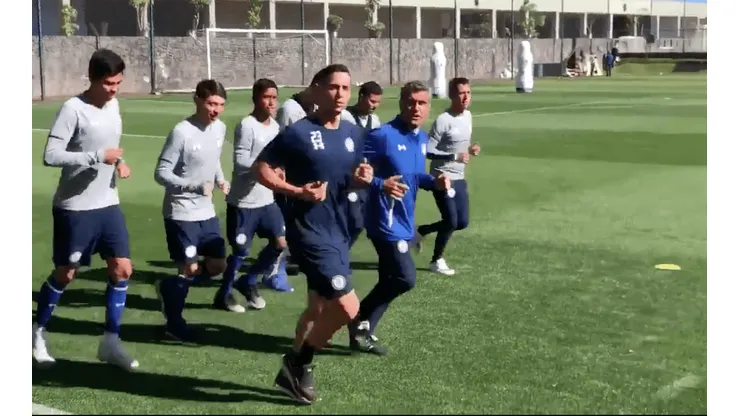 Cruz Azul entrenó hoy en La Noria. (Archivo)