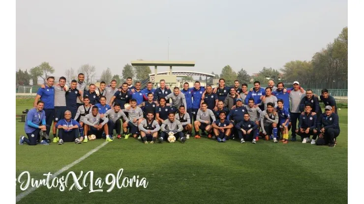 El plantel de Cruz Azul realizó hoy la última práctica de la temporada. (Cruz Azul FC)