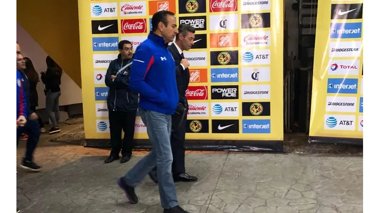 Solo Caixinha y Aldrete atendieron a los medios. (Marifer Mora)