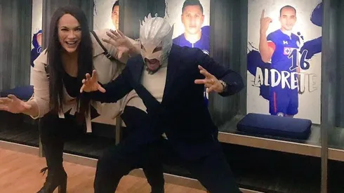 Vinieron a darle suerte a La Máquina al Azteca