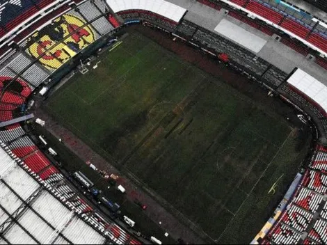 A tres días del partido con Querétaro: Avanzan las obras en la cancha del Estadio Azteca