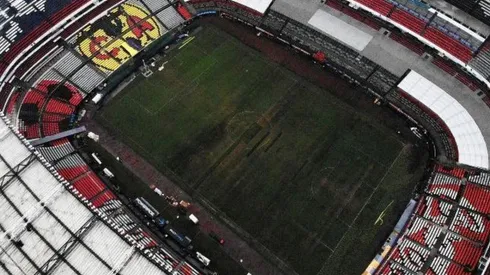 Avanzan las tareas de mantenimiento en el Estadio Azteca