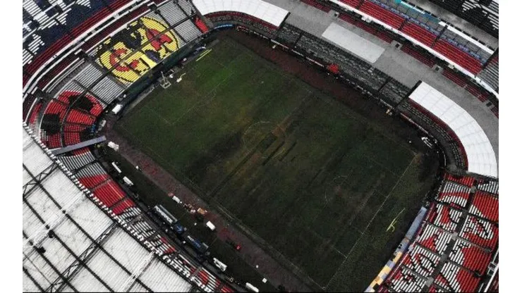 Avanzan las tareas de mantenimiento en el Estadio Azteca