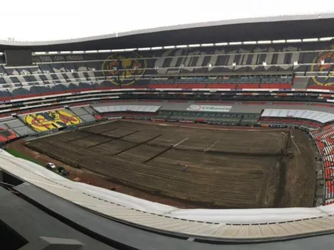 Estadio Azteca colocará este lunes el nuevo césped para la Liguilla