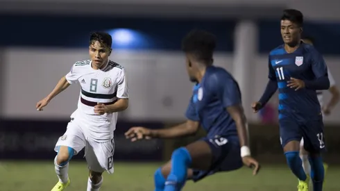 Misael Domínguez jugó todo el partido en la Selección Mexicana Sub 20.