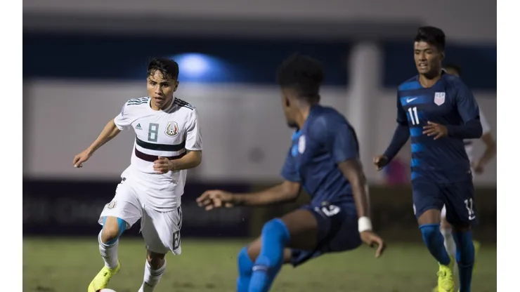 Misael Domínguez jugó todo el partido en la Selección Mexicana Sub 20.