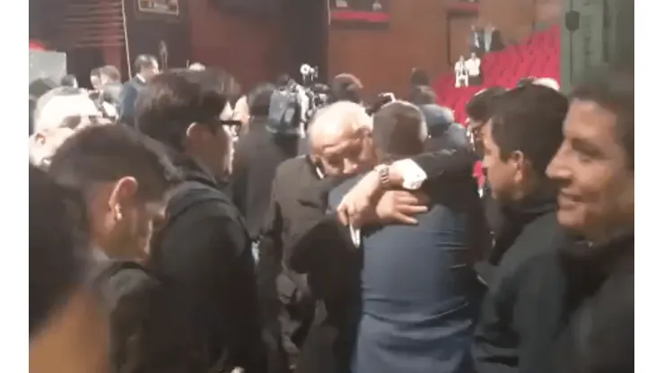 Giménez y Álvarez se encontraron en la investidura al Salón de la Fama. (Récord)