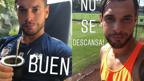 Caraglio está entrenando en La Noria. (Instagram CaraglioMilton)