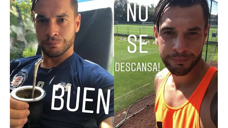 Caraglio está entrenando en La Noria. (Instagram CaraglioMilton)