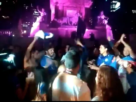 Locura celeste: Afición de Cruz Azul se toman el Ángel