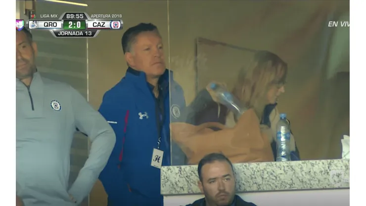 Ricardo Peláez se molestó tras el segundo tanto del Querétaro.