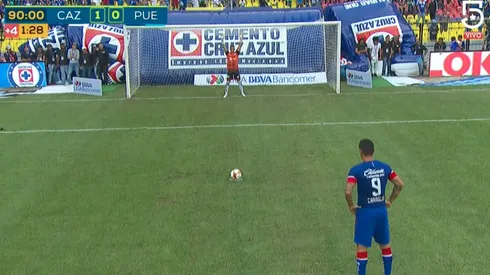 Caraglio anotó un penal en el primer partido de Liga MX ante Puebla.