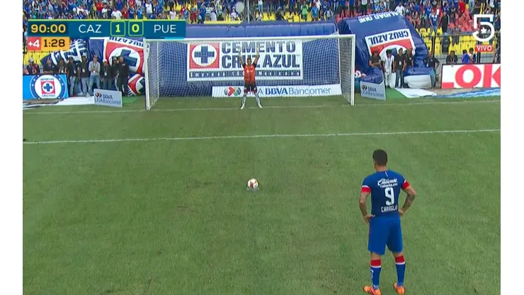 Caraglio anotó un penal en el primer partido de Liga MX ante Puebla.