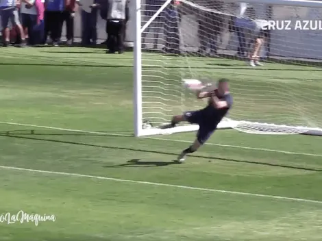 ¡Tiembla, Chuy! Pablo Aguilar se luce en el arco en los entrenamientos