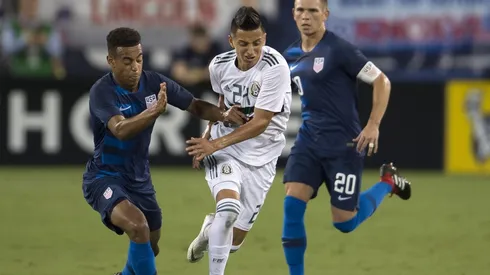 Alvarado jugó ante Uruguay y Estados Unidos.