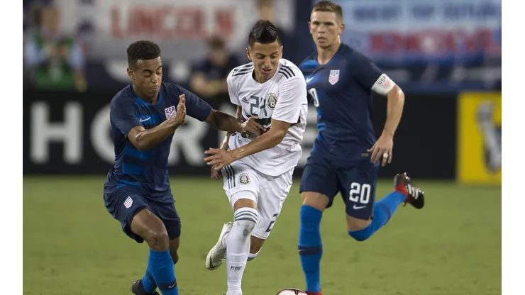 Alvarado jugó ante Uruguay y Estados Unidos.