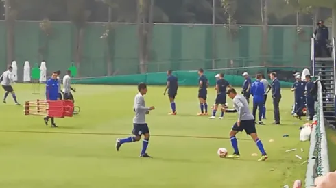 La Máquina entrenó esta tarde en La Noria.