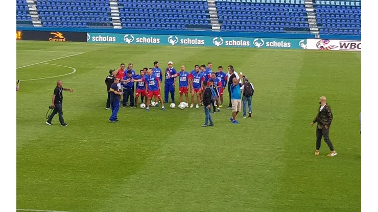 Todos los históricos llegaron esta tarde al Estadio Azul.