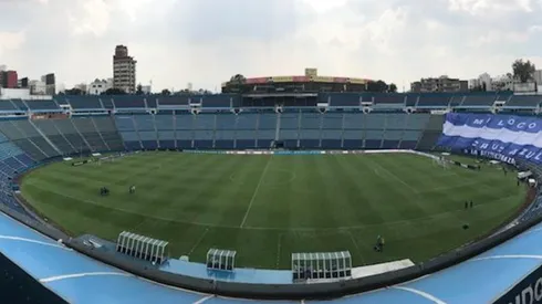 Estadio Azul mantiene su cancha en perfectas condiciones.