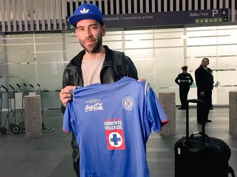 Chelito Delgado ya llegó para la despedida del Azul