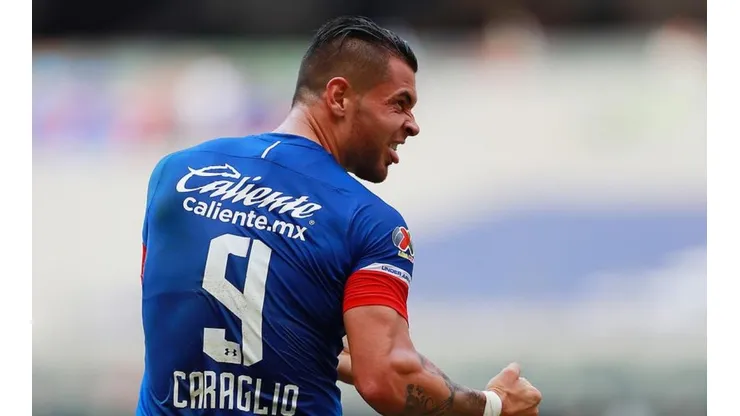 Caraglio celebrando su anotación ante Veracruz.