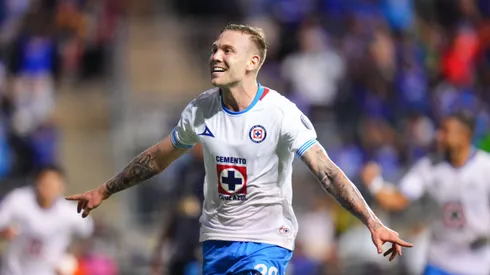 Rotondi, en festejo de gol ante Philadelphia.