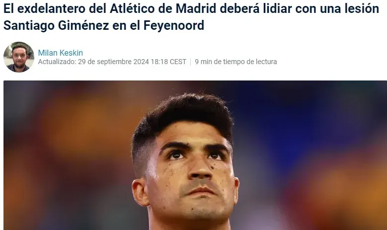 ¿Nico Ibáñez al Feyenoord? (Captura Football Transfer)