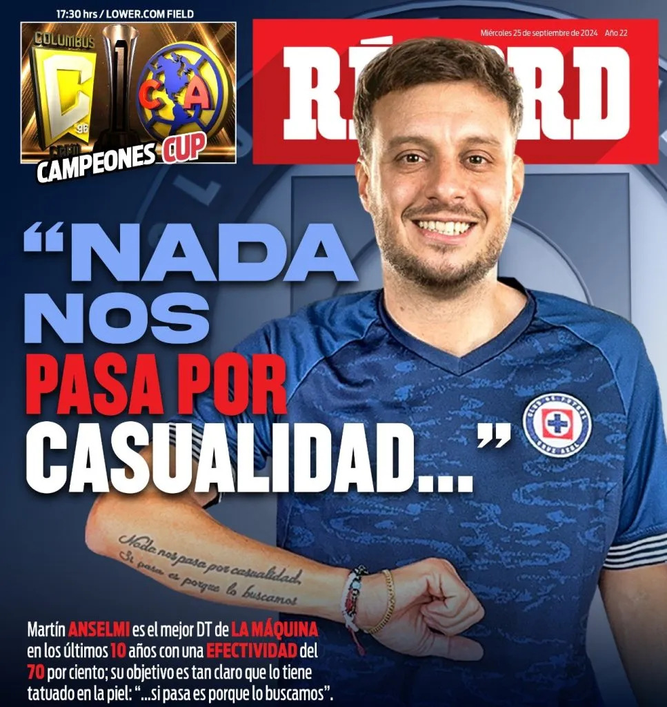 La portada que colocó a Martín Anselmi por encima de Juan Reynoso (Récord)