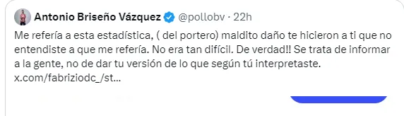 Tuit de Antonio Briseño (X de Antonio Briseño)