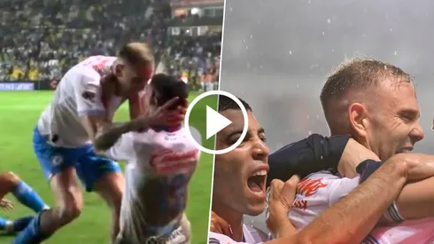 Un emotivo festejo bajo la lluvia.