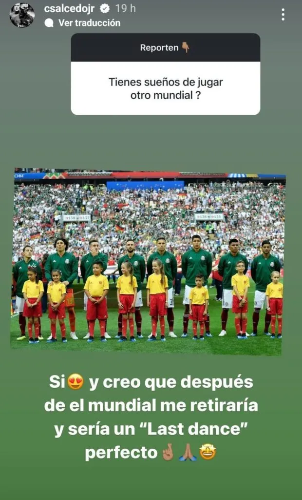 Carlos Salcedo quiere otro Mundial. (@salcedojr)