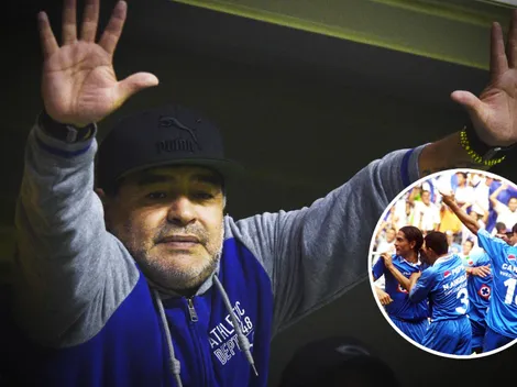 El día que el Diego le aplaudió de pie a Cruz Azul en Argentina