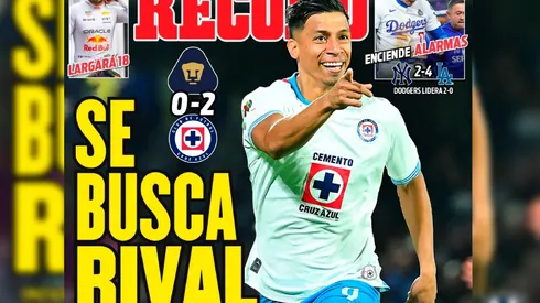 Así lució la portada de Récord tras el triunfo de Cruz Azul ante Pumas.