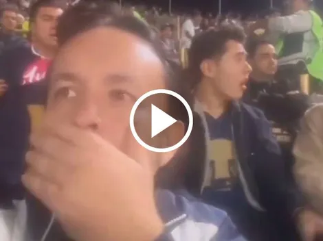 La triste reacción de CU al tempranero gol de Sepúlveda