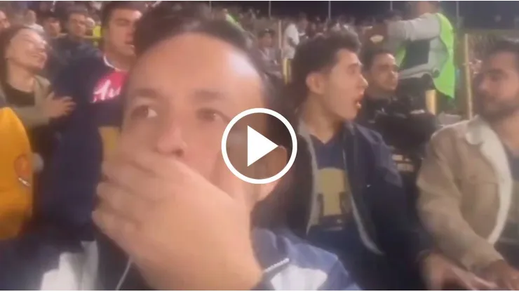 La triste reacción de CU al tempranero gol de Sepúlveda