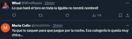 Reacción de la afición al gol del Toro Fernández. (X)