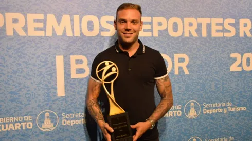 Rodo Rotondi tras ser premiado con el Oro de Deportes Río Cuarto
