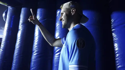 Santi Giménez volvió hace poco al Estadio Azul.