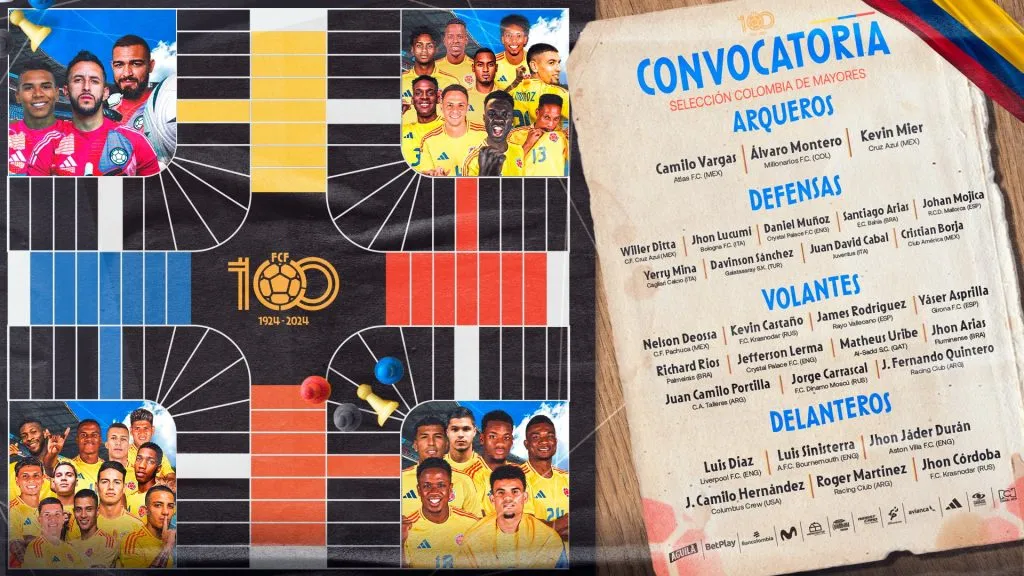 Convocatoria de la Selección Colombia