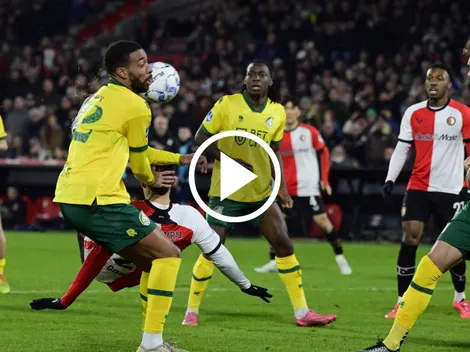 Golazo de tijera de Santi Giménez para salvar al Feyenoord