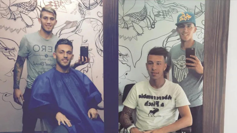 Un Piovi que trataba de ganarse la vida cortando el cabello (@Gonzalopiovi).