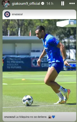 Publicación de Giakoumakis en IG